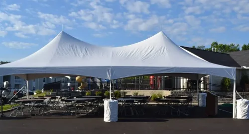 one of the tent types provided by academy rental group